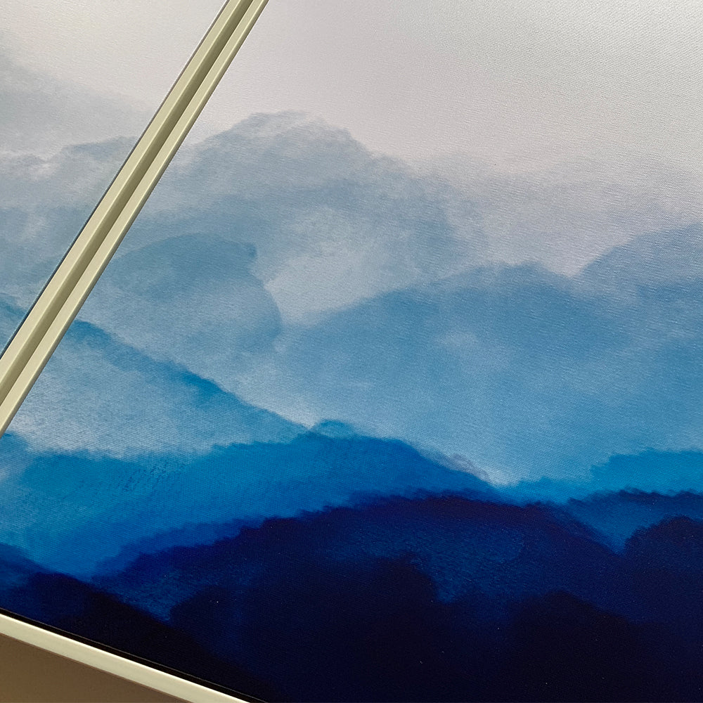 Misty Peaks on Canvas