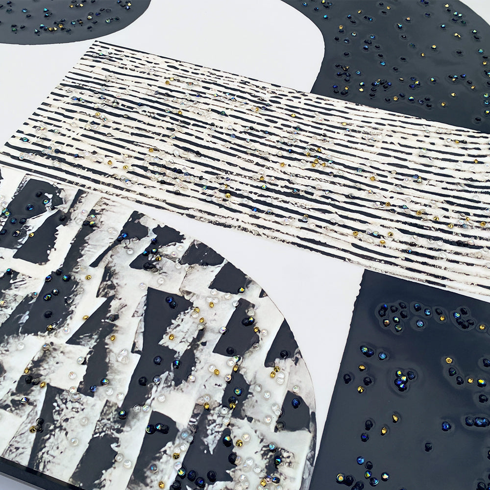 Graphic Luxe in Crystal Porcelain Painting