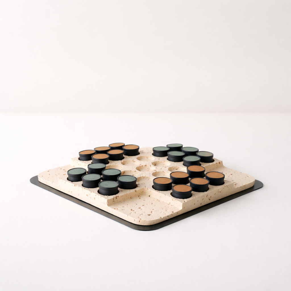 Beige Resin Chess Set