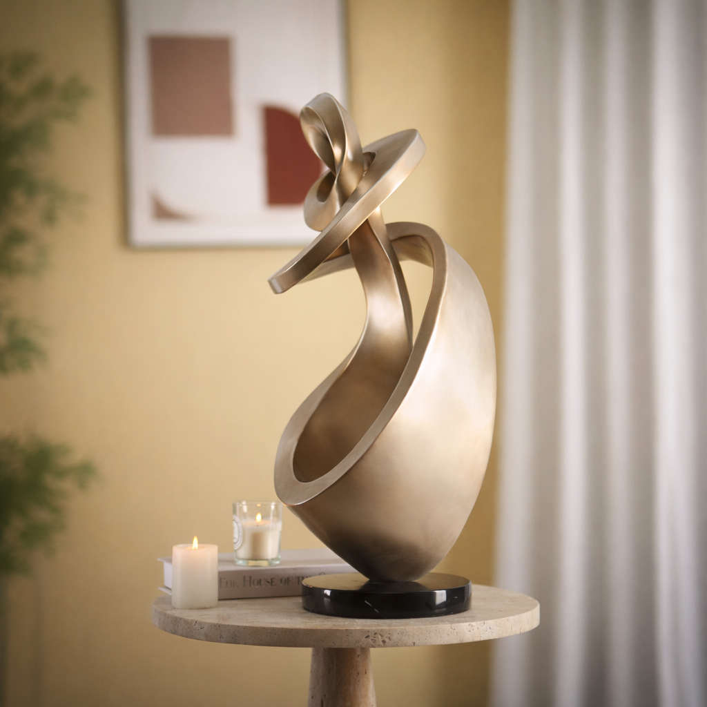 Calyx Resin Marble Sculpture