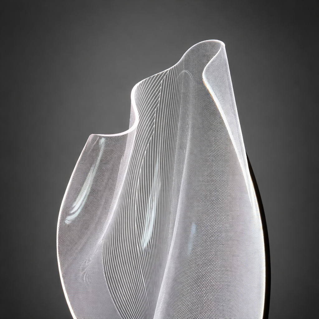 Crystal Wave – Contemporary Acrylic Floor Lamp