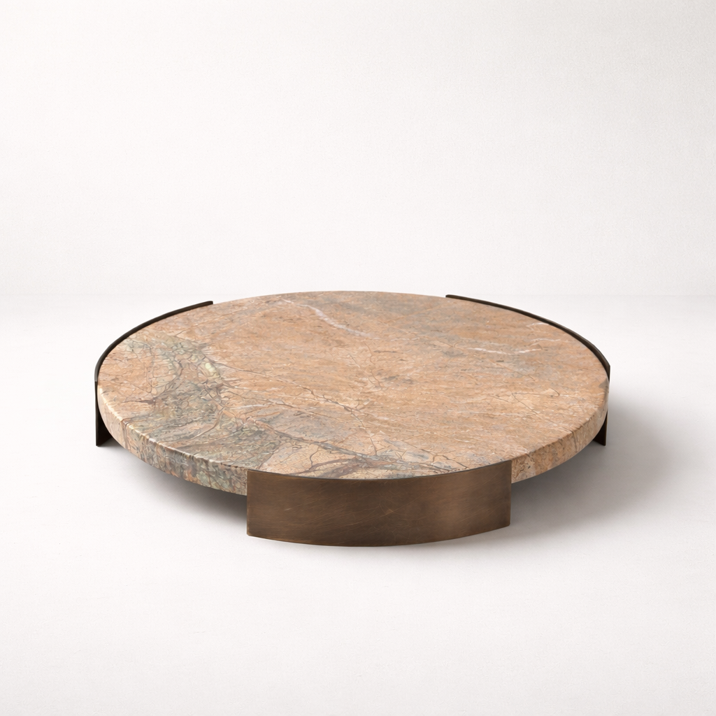Darnel Marble Stainless Steel Tray