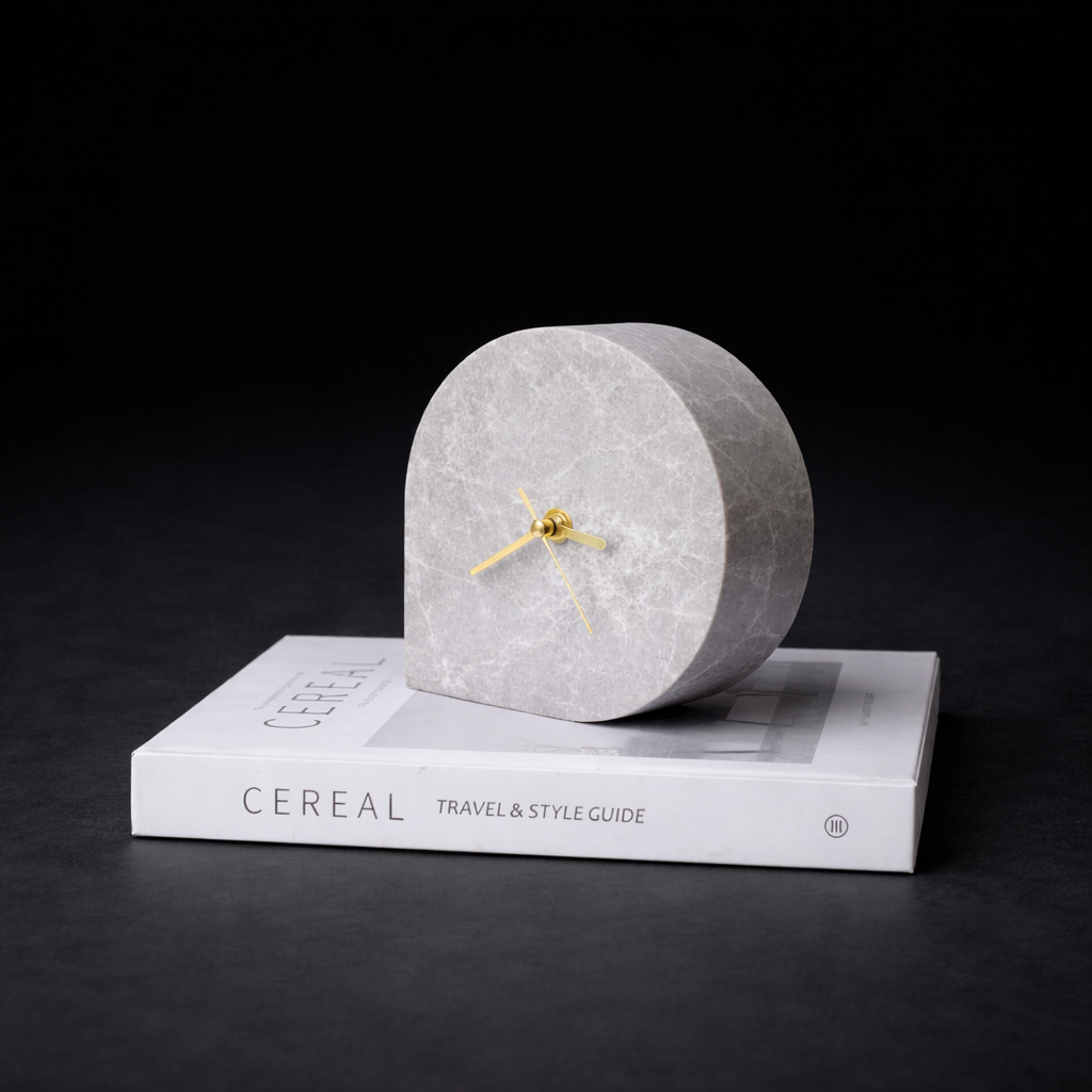 Grayson Concrete Table Clock