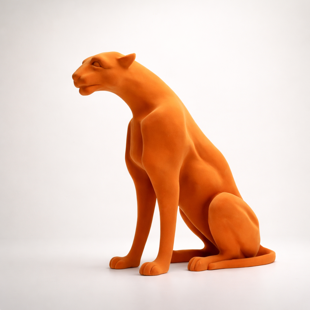 Solen Resin Panther Sculpture
