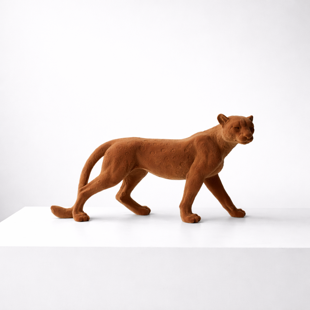 Tavion Brown Resin Walking Panther