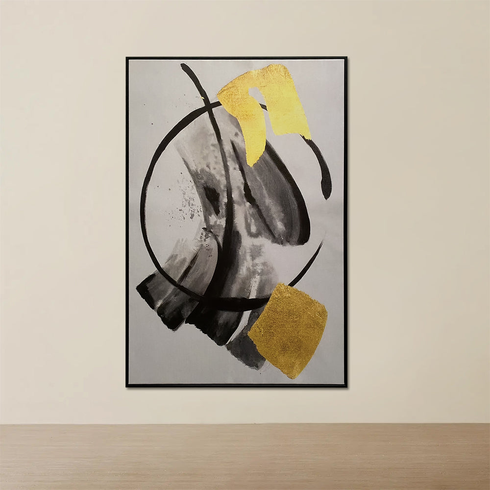 Golden Motion on Canvas