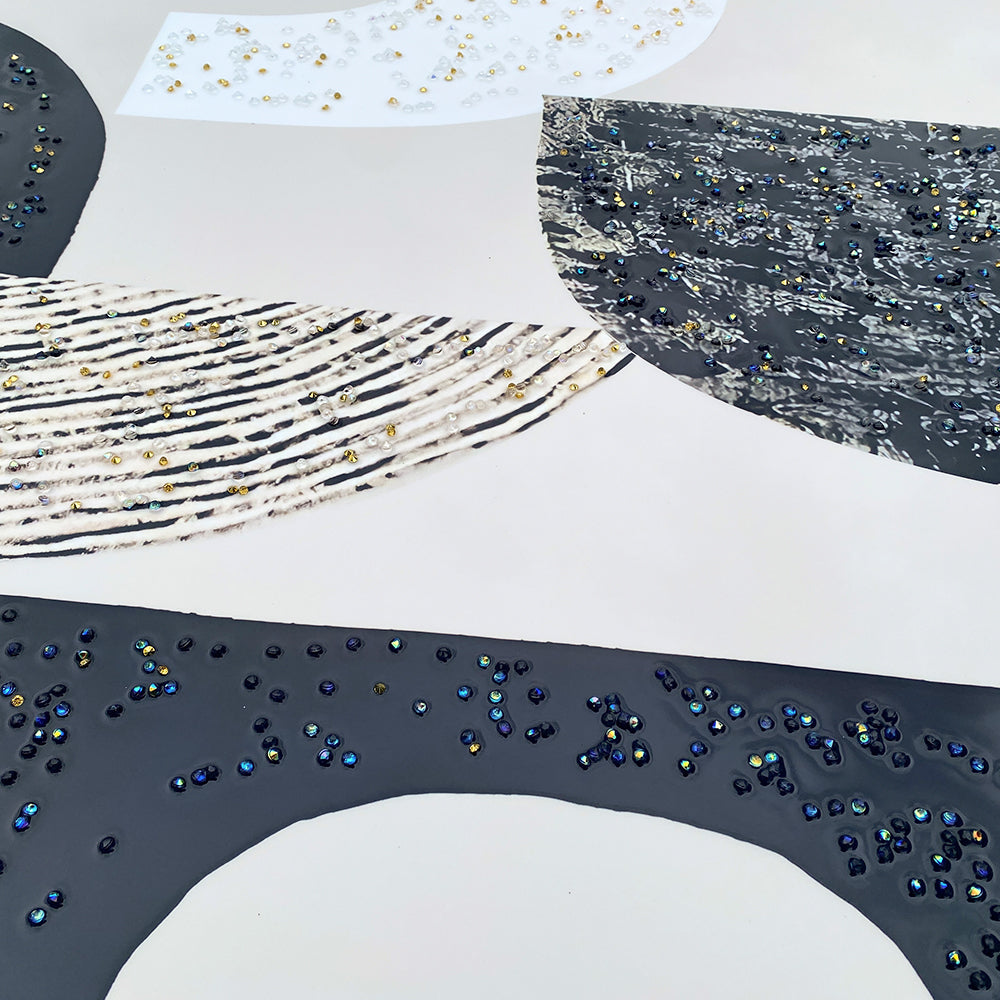 Graphic Luxe in Crystal Porcelain Painting