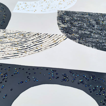 Graphic Luxe in Crystal Porcelain Painting