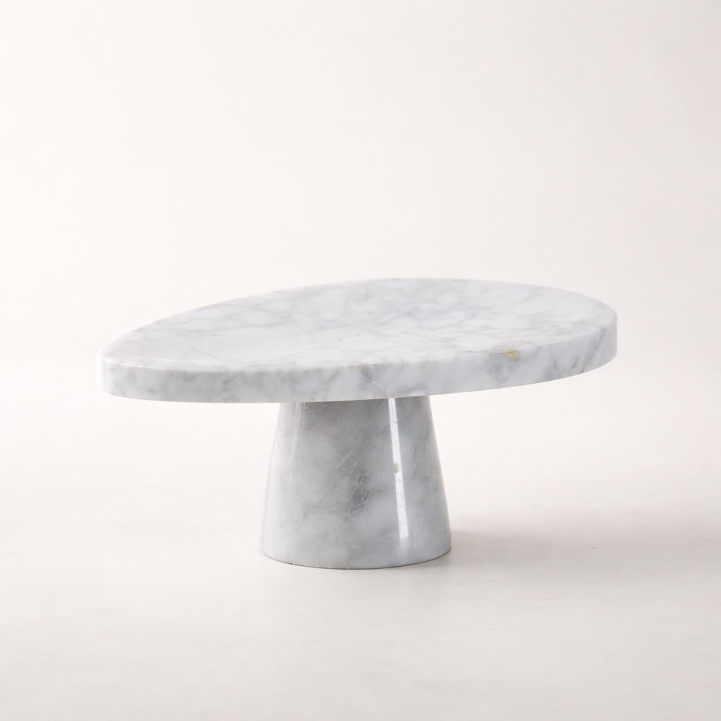 Avrix Marble Pedestal Set