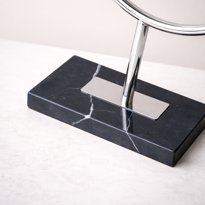 Auron Steel & Marble Desk Clock