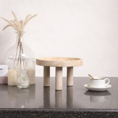 Beige Marble Stand Set