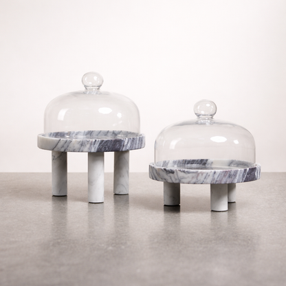 Claren Marble Glass Display Domes