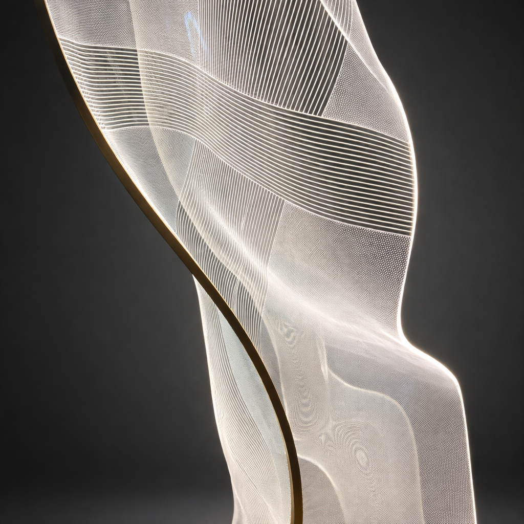 Crystal Wave – Contemporary Acrylic Floor Lamp