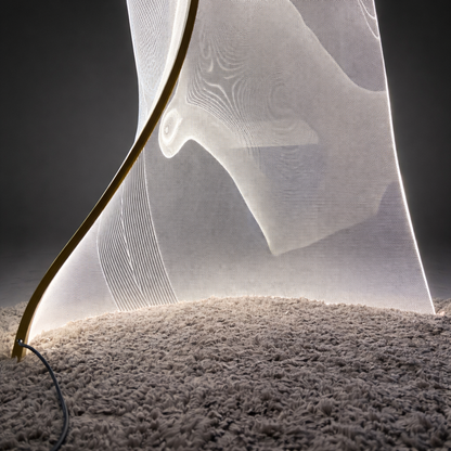 Crystal Wave – Contemporary Acrylic Floor Lamp