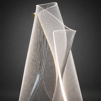 Crystal Wave – Contemporary Acrylic Floor Lamp