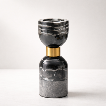 Ardent  Iron Marble Candle Holder Set