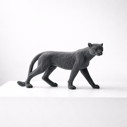 Darian Charcoal Resin Panther Statue