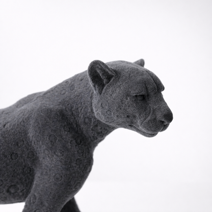 Darian Charcoal Resin Panther Statue