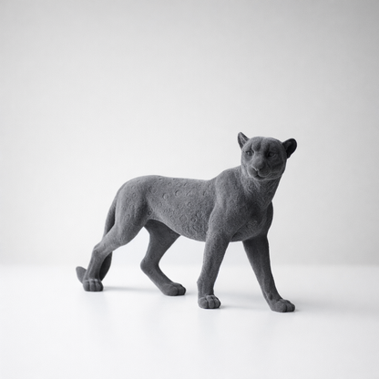 Darian Charcoal Resin Panther Statue