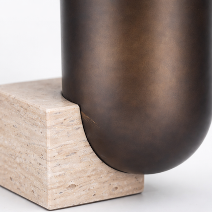 Delyra Iron Marble Vase