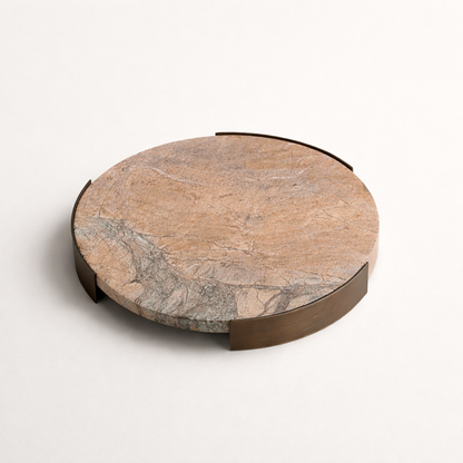 Darnel Marble Stainless Steel Tray