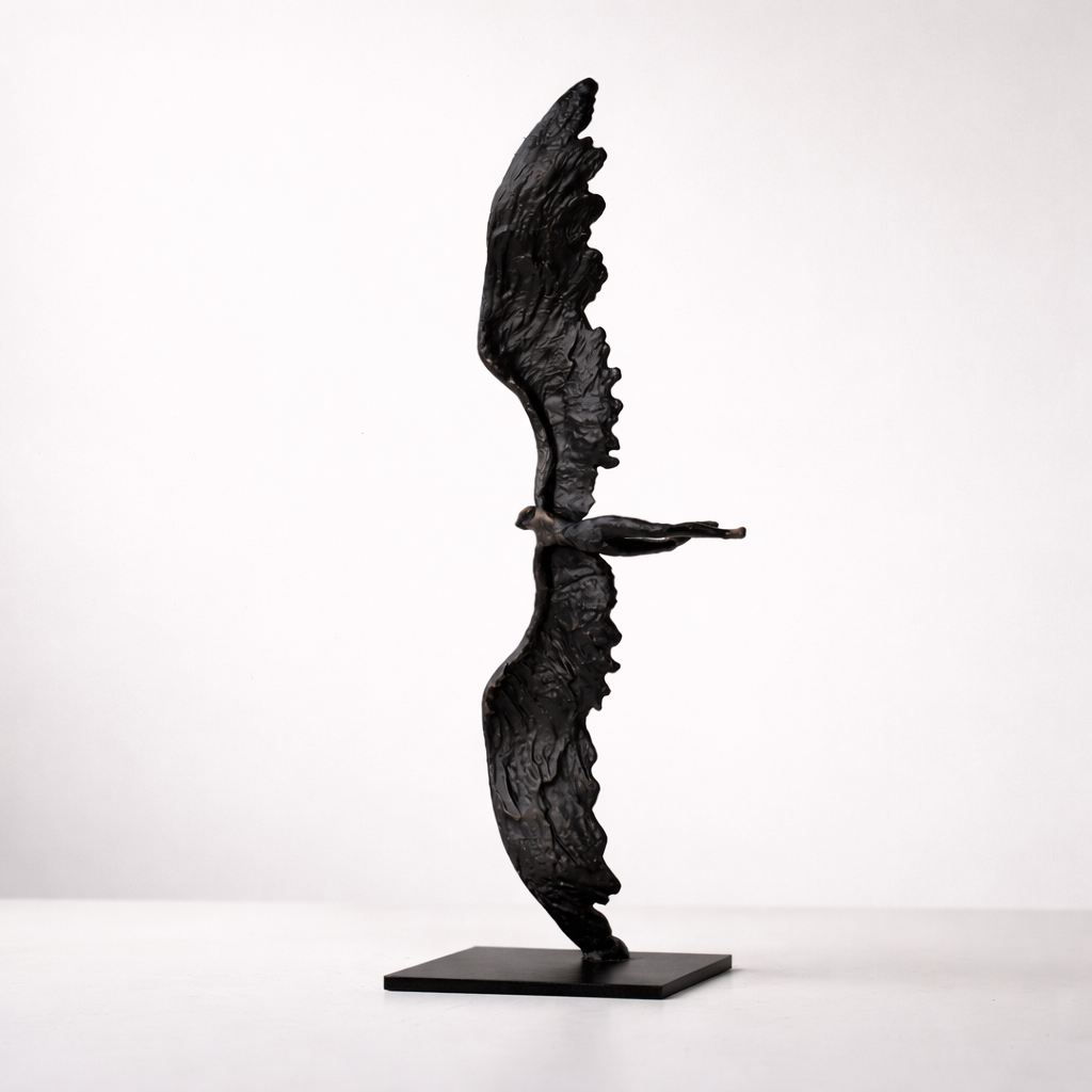 Elysia Black Wing Sculpture