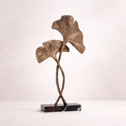 Eloria Gold Leaf Aluminum Marble Sculpture
