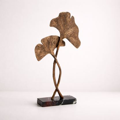 Eloria Gold Leaf Aluminum Marble Sculpture