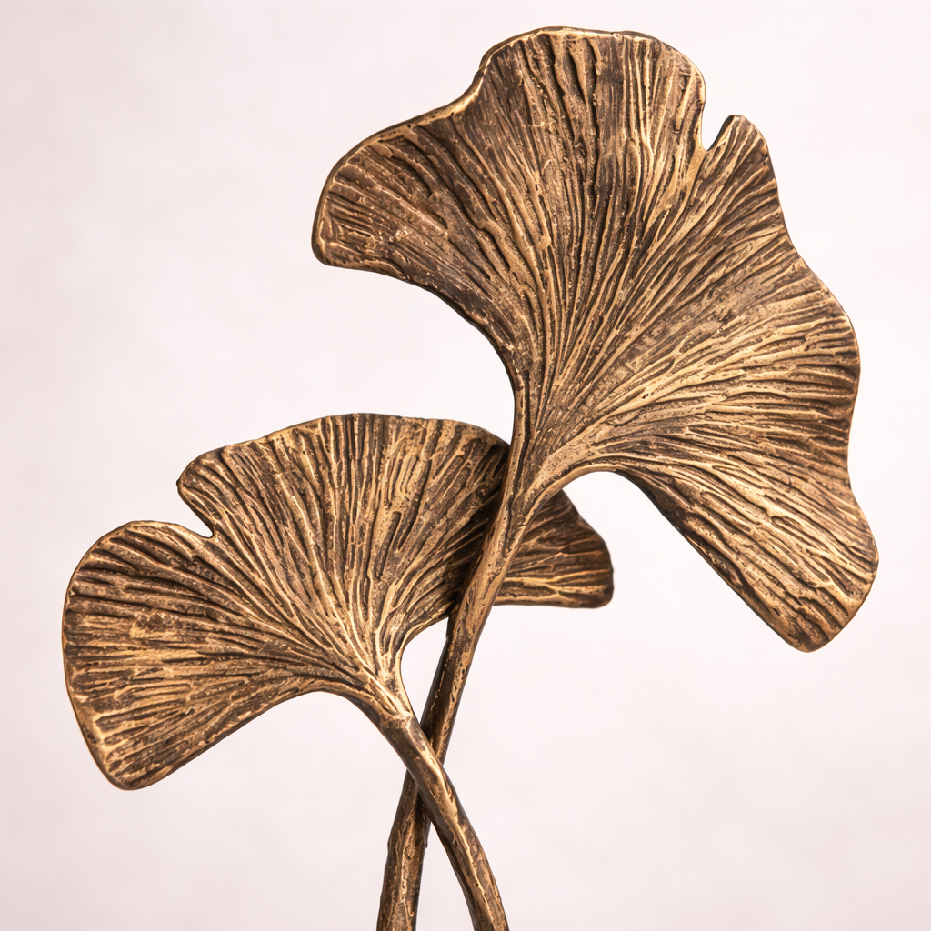 Eloria Gold Leaf Aluminum Marble Sculpture