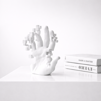Elyon White Resin Hand Sculpture Set