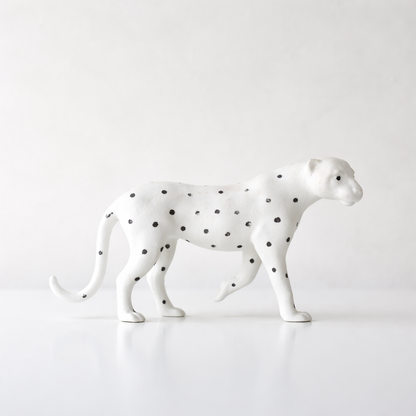 Eryndor White Resin Panther Sculpture