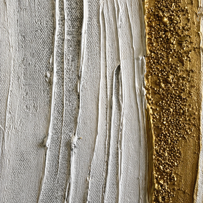Fusion Of Elements in Handmade Oil Painting with Stainless Steel