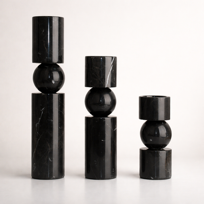 Lumeo Marble Candle Holder Set