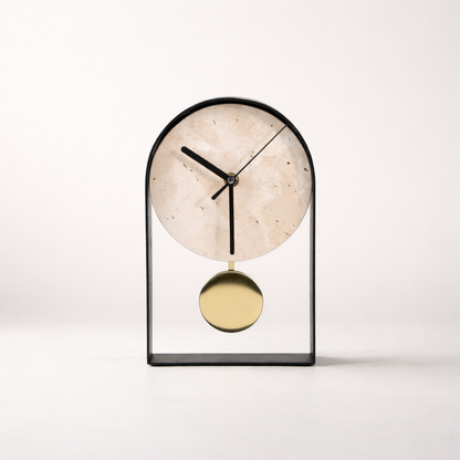 Liora Marble Iron Clock
