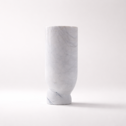 Maren White Marble Vase