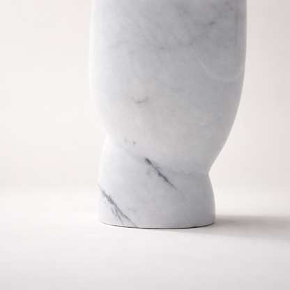 Maren White Marble Vase