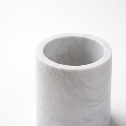 Maren White Marble Vase