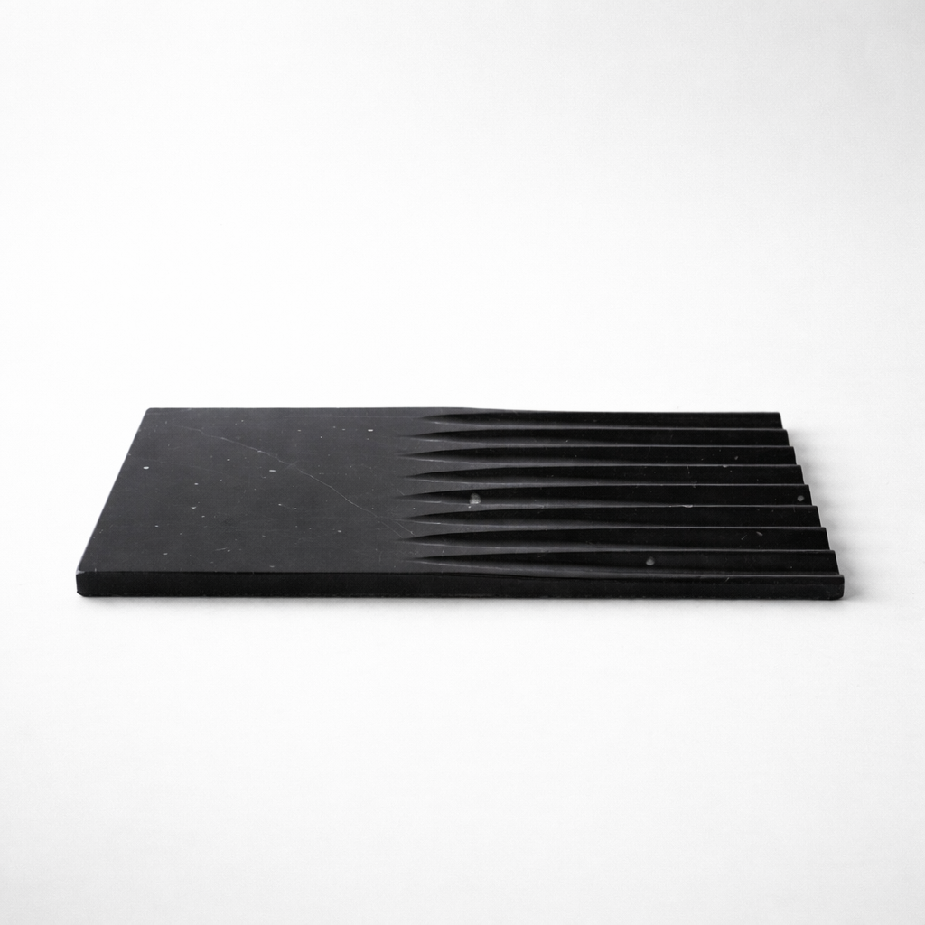Onyx Black Marble Tray
