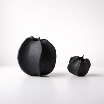 Obsidian Bloom Sculpture Set