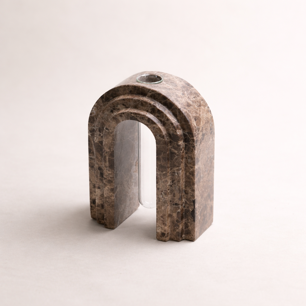 Ruvin Marble Arch Vase Set