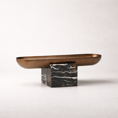 Serrin Marble Stainless Steel Tray