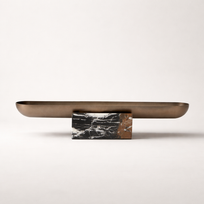 Serrin Marble Stainless Steel Tray
