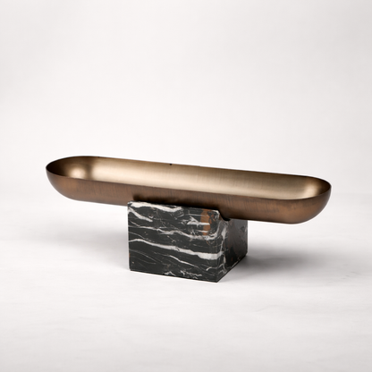 Serrin Marble Stainless Steel Tray