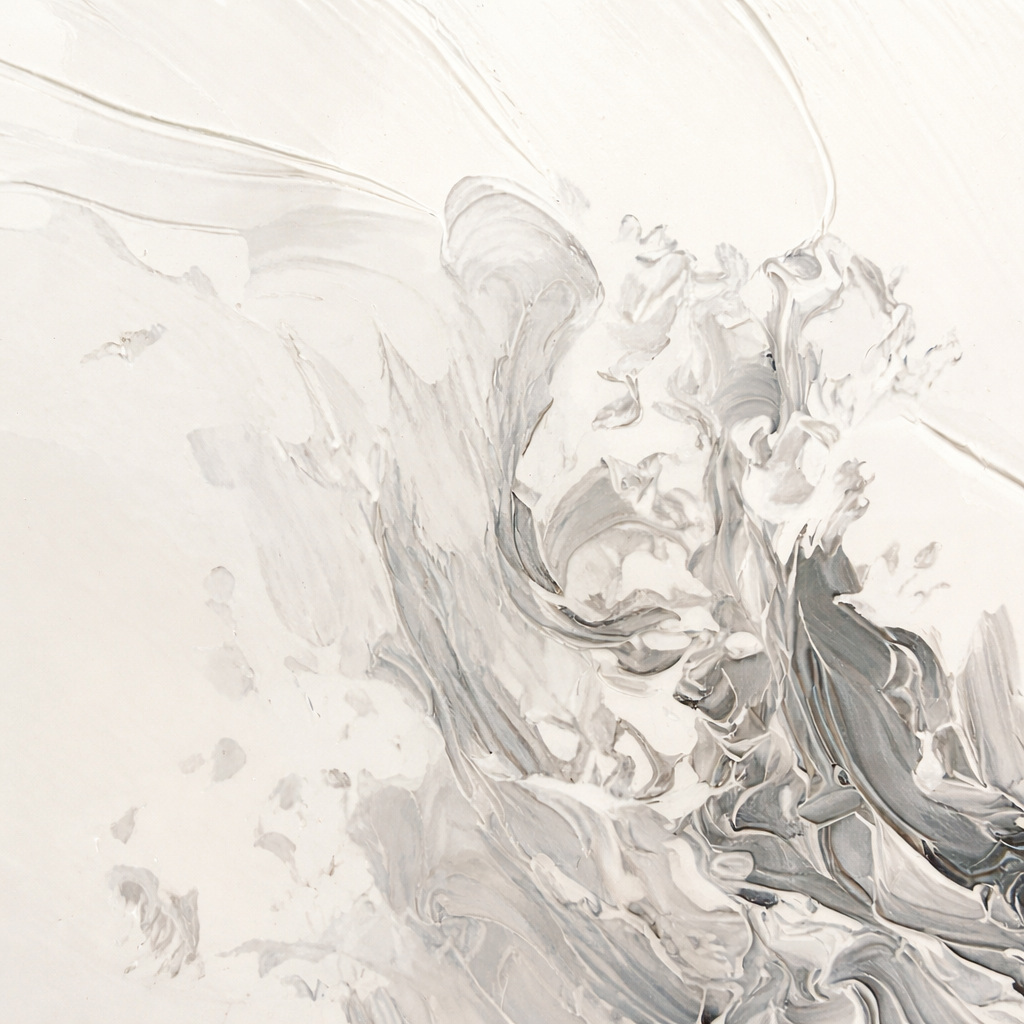 Tidal Elegance in Crystal Porcelain Painting
