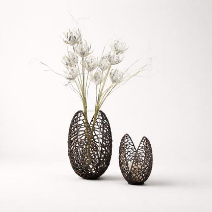 Vion Alloy Glass Vase Set